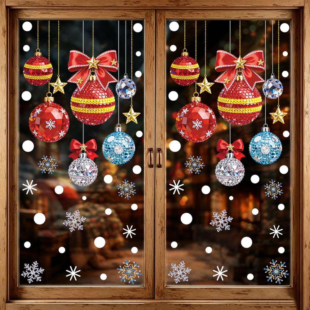 Home Textiles Meaning - Adesivi per Finestre con Albero di