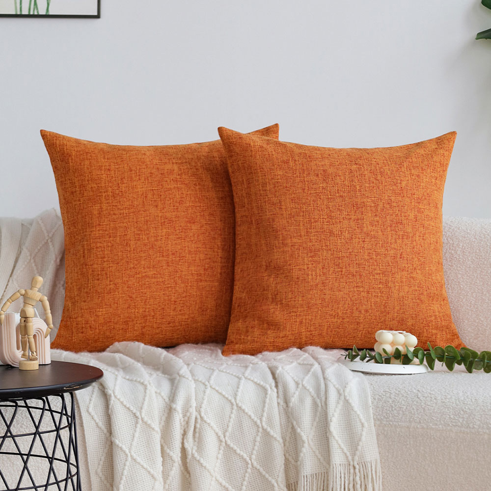 Pillow Cover 20X20 - Fodera per cuscino arancione Divano decorativo