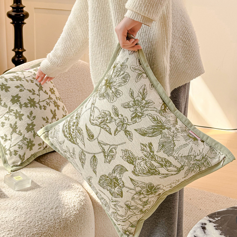 Pillow Cover 20X20 - Fodera per cuscino in ciniglia jacquard