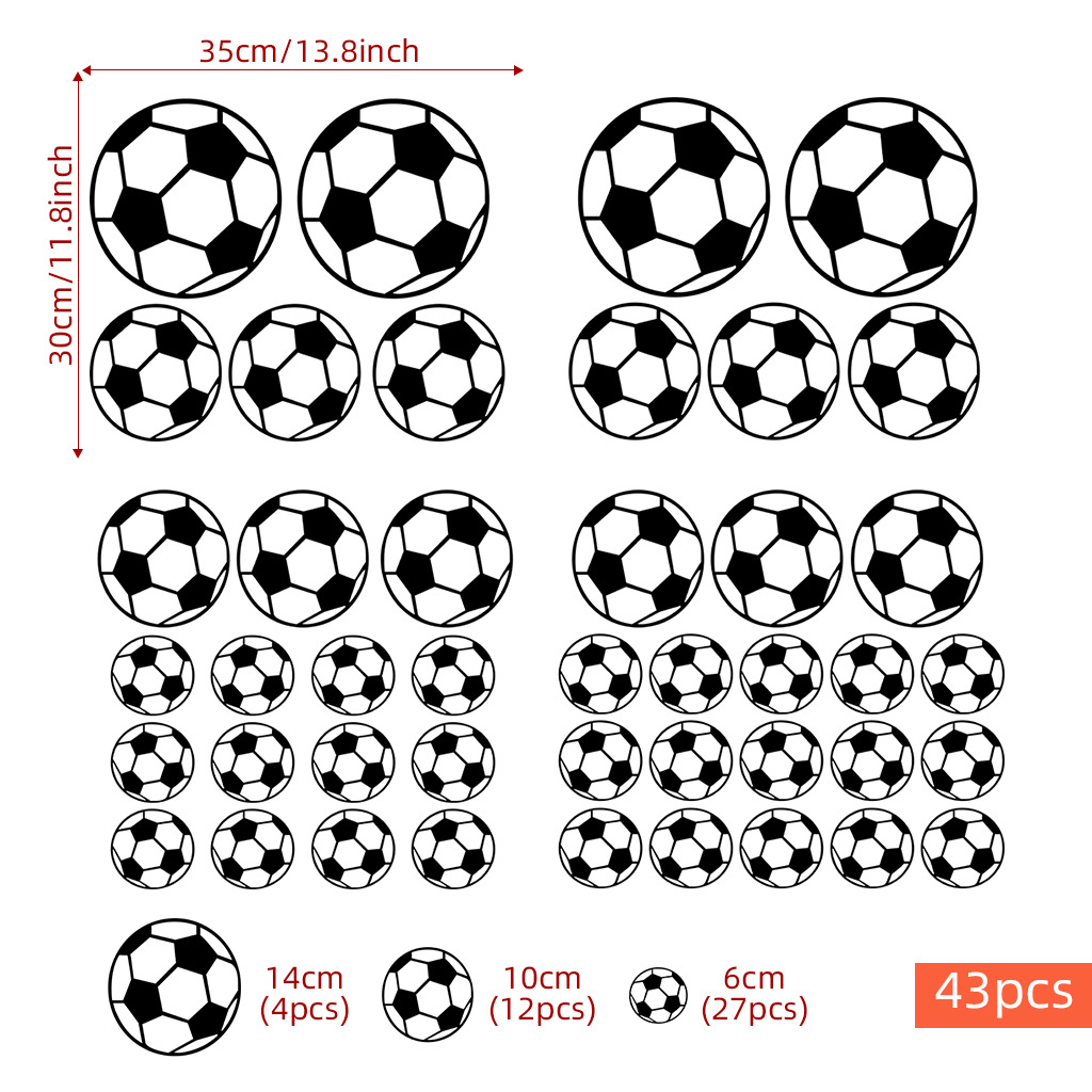 43 pezzi adesivi murali calcio - Home Textiles Meaning recensione e prezzo