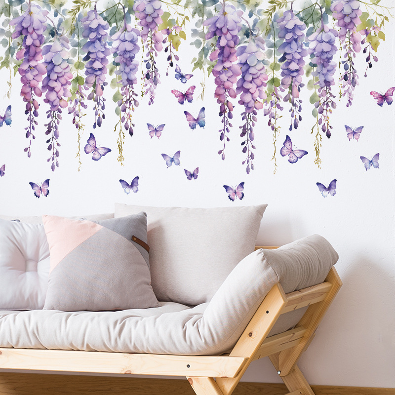Piante di fiori viola Adesivi  - Home Textiles Meaning recensione e prezzo