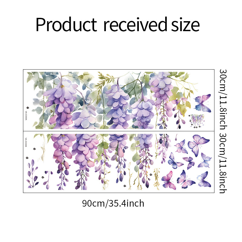 Piante di fiori viola Adesivi  - Home Textiles Meaning recensione e prezzo