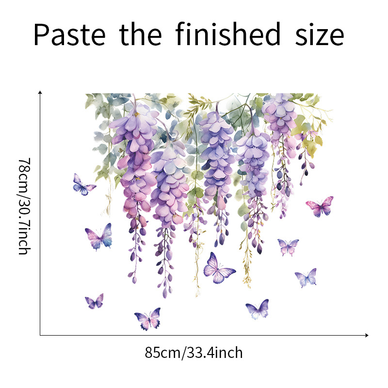 Piante di fiori viola Adesivi  - Home Textiles Meaning recensione e prezzo