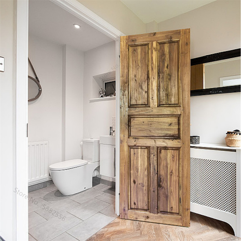 Wooden Door Mural Decal Sticke - Home Textiles Meaning recensione e prezzo