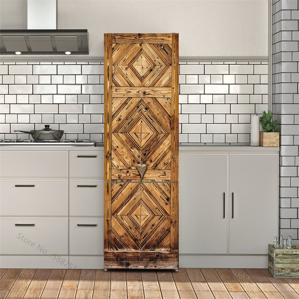 Wooden Door Mural Decal Sticke - Home Textiles Meaning recensione e prezzo
