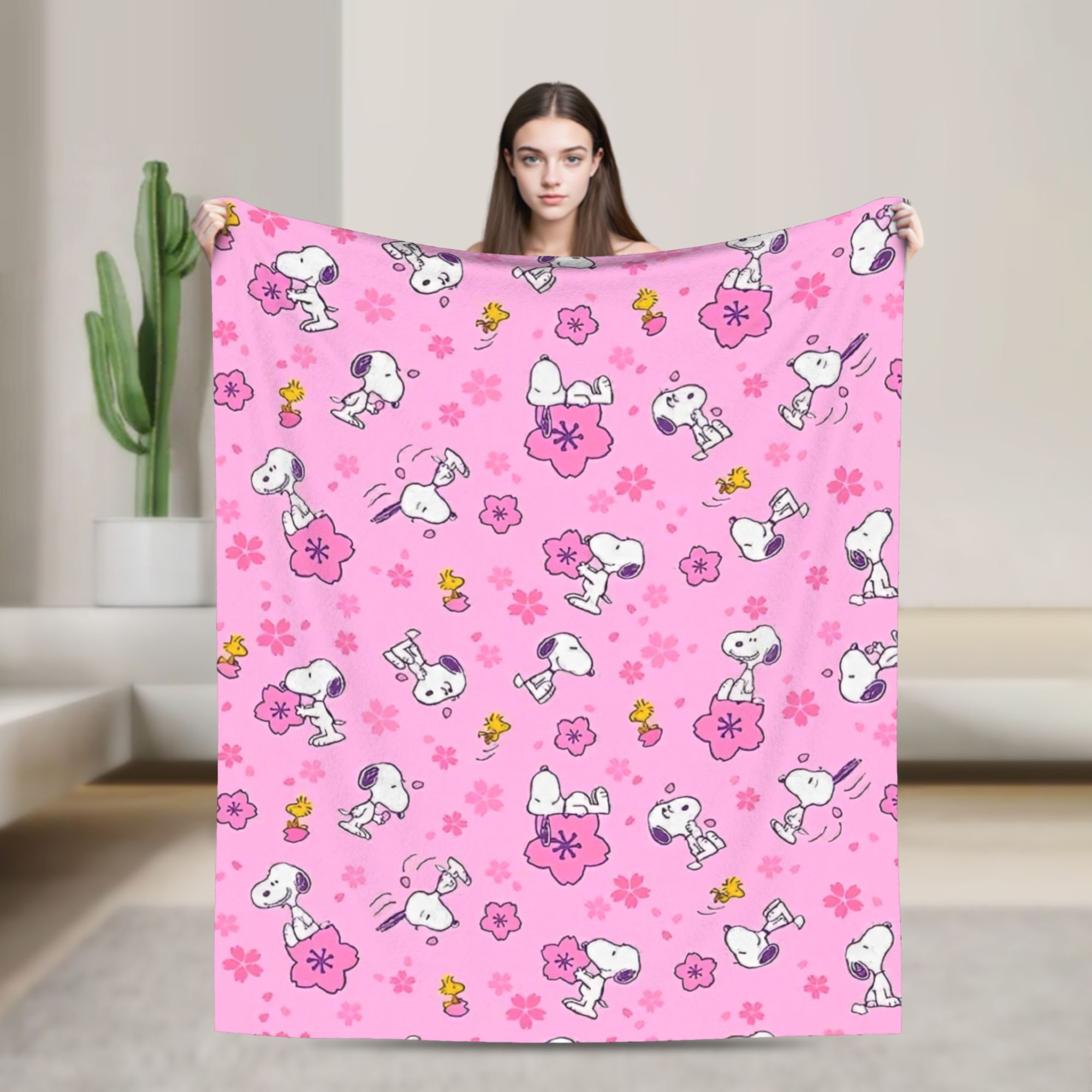 Coperte in maglia rosa Snoopys - Home Textiles Blanket recensione e prezzo