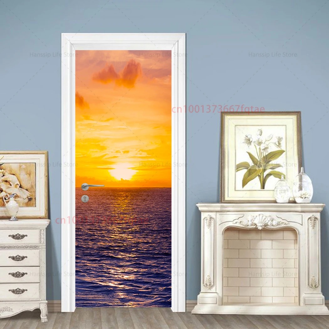 Adesivo 3D per Porta con Spiag - Home Textiles Meaning recensione e prezzo