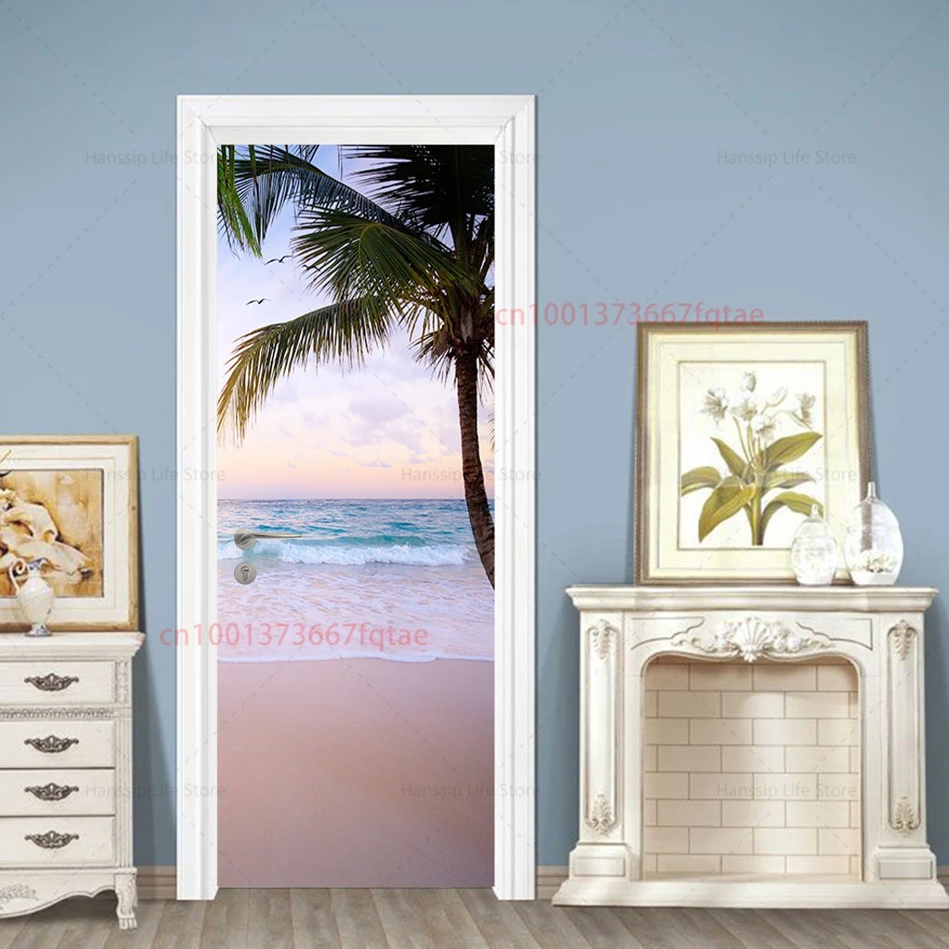 Adesivo 3D per Porta con Spiag - Home Textiles Meaning recensione e prezzo